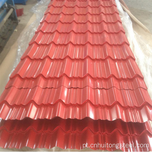 Painel de telhado de folha de aço corrugado de 0,45 mm